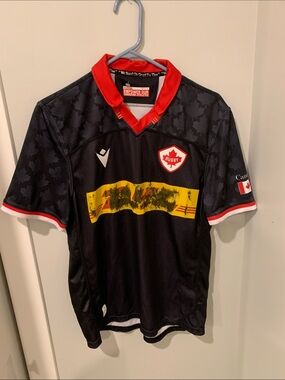 Canada Black and Red Rugby Shirt